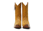 Crocodile Print Men's Boots - Chihuahua Toe