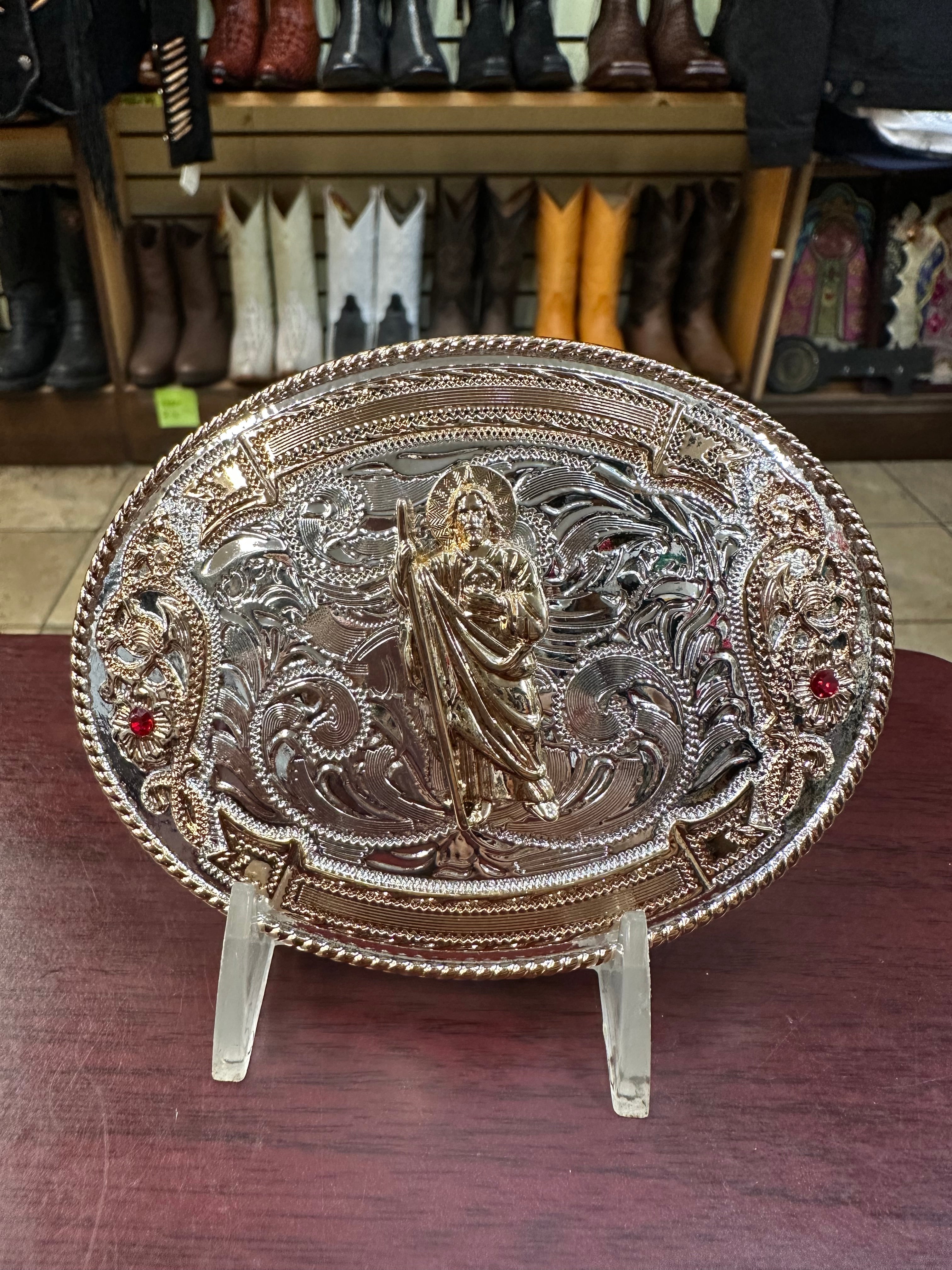 Saint Red Zirconias Buckle