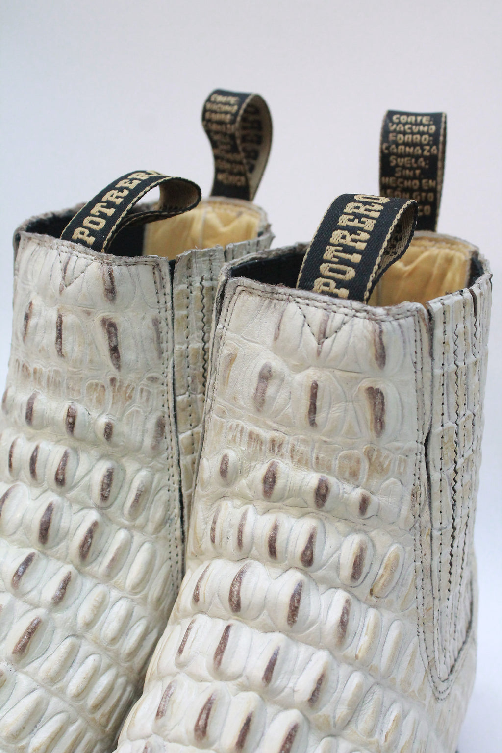 Crocodile Print Men's Ankle Boot