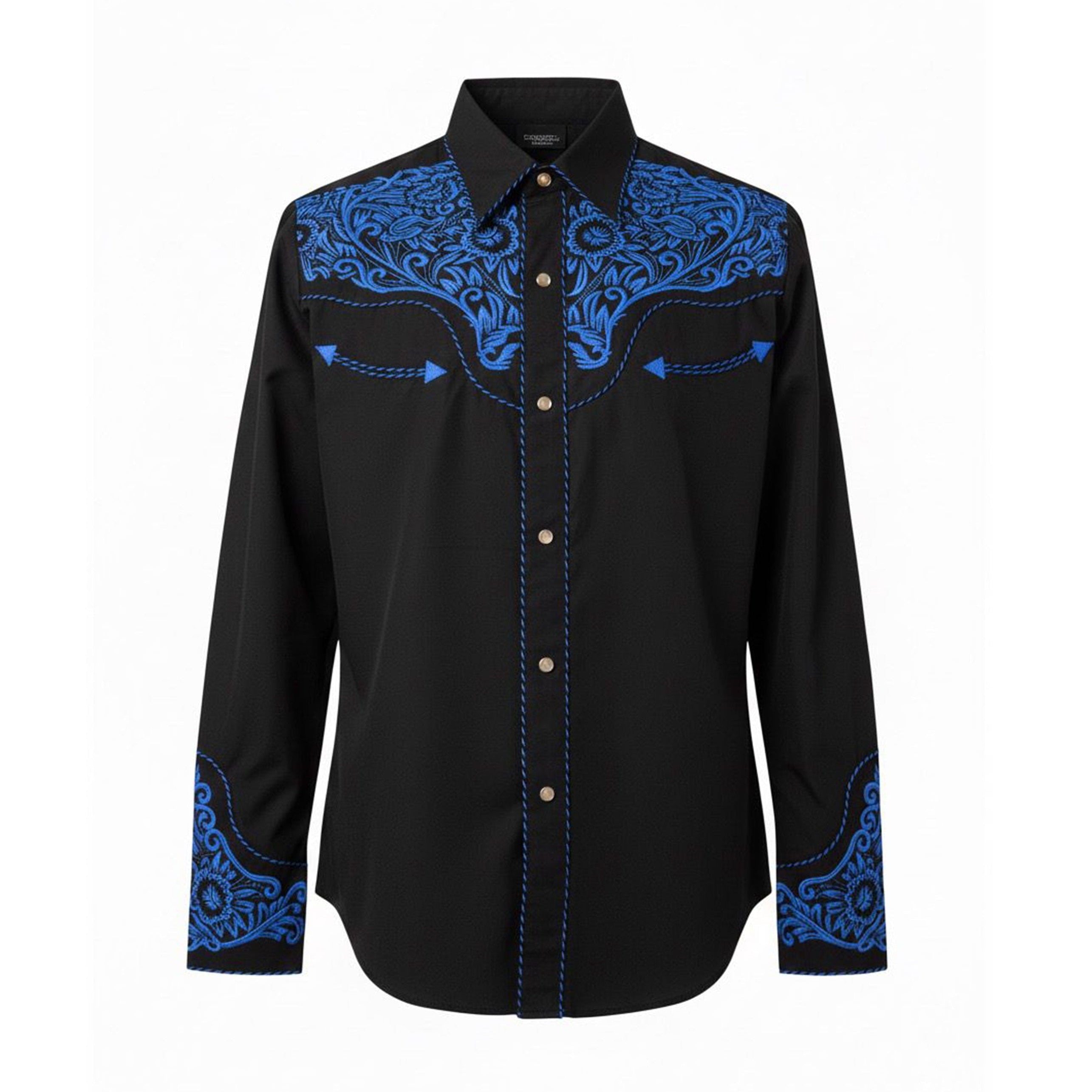 Blue Premium Embroidered Shirt