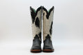 KNEE HIGH COWHIDE LEATHER BOOTS
