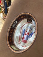 Brown Hat with Leather Band