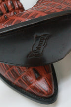 Crocodile Print Men's Ankle Boot