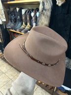 Brown Hat with Leather Band