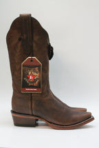 BROWN PLAIN LEATHER SNIP TOE