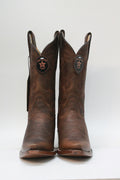 WALNUT PLAIN LEATHER SNIP TOE