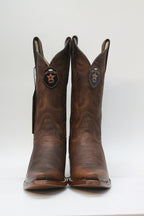 BROWN PLAIN LEATHER SNIP TOE