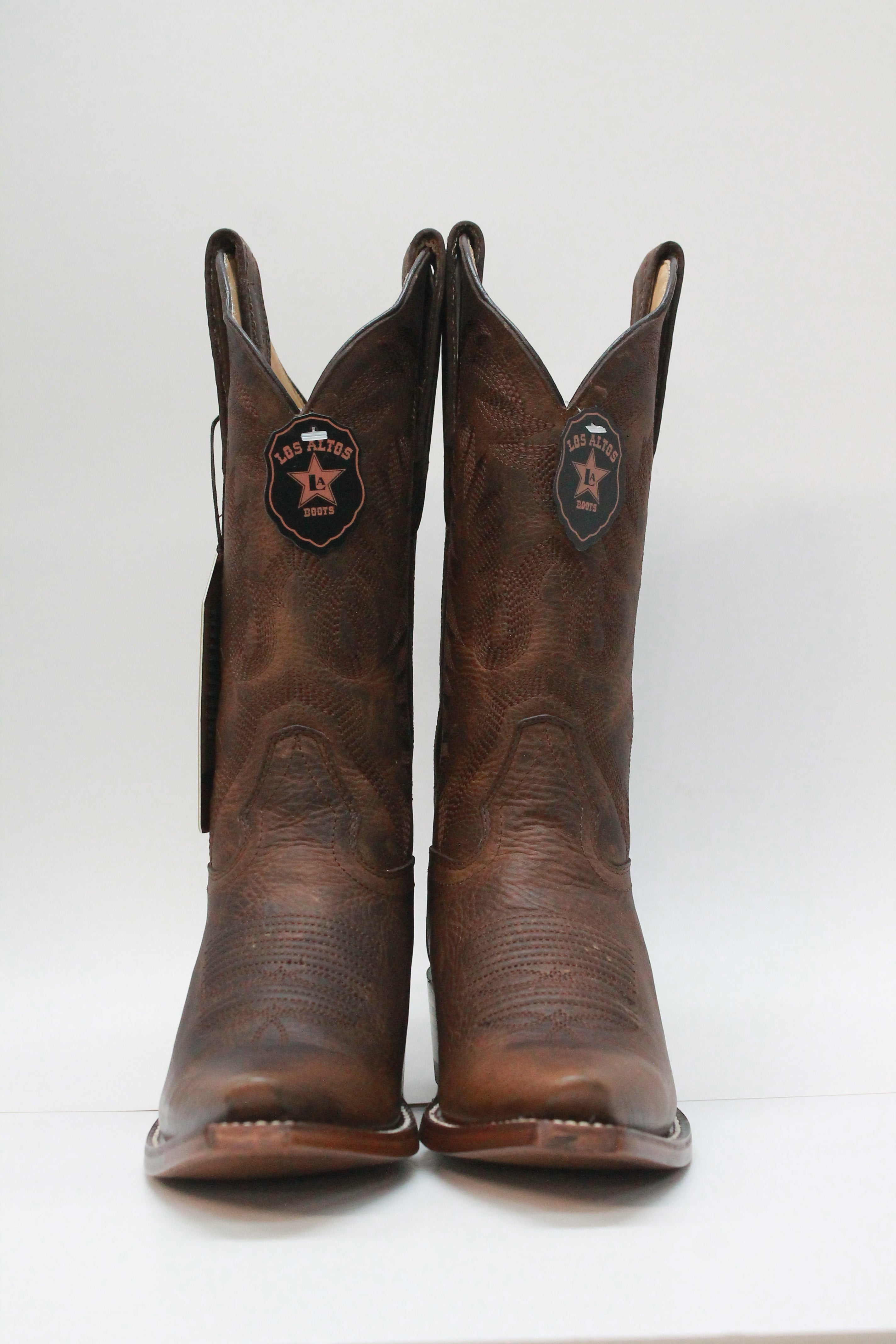 BROWN PLAIN LEATHER SNIP TOE