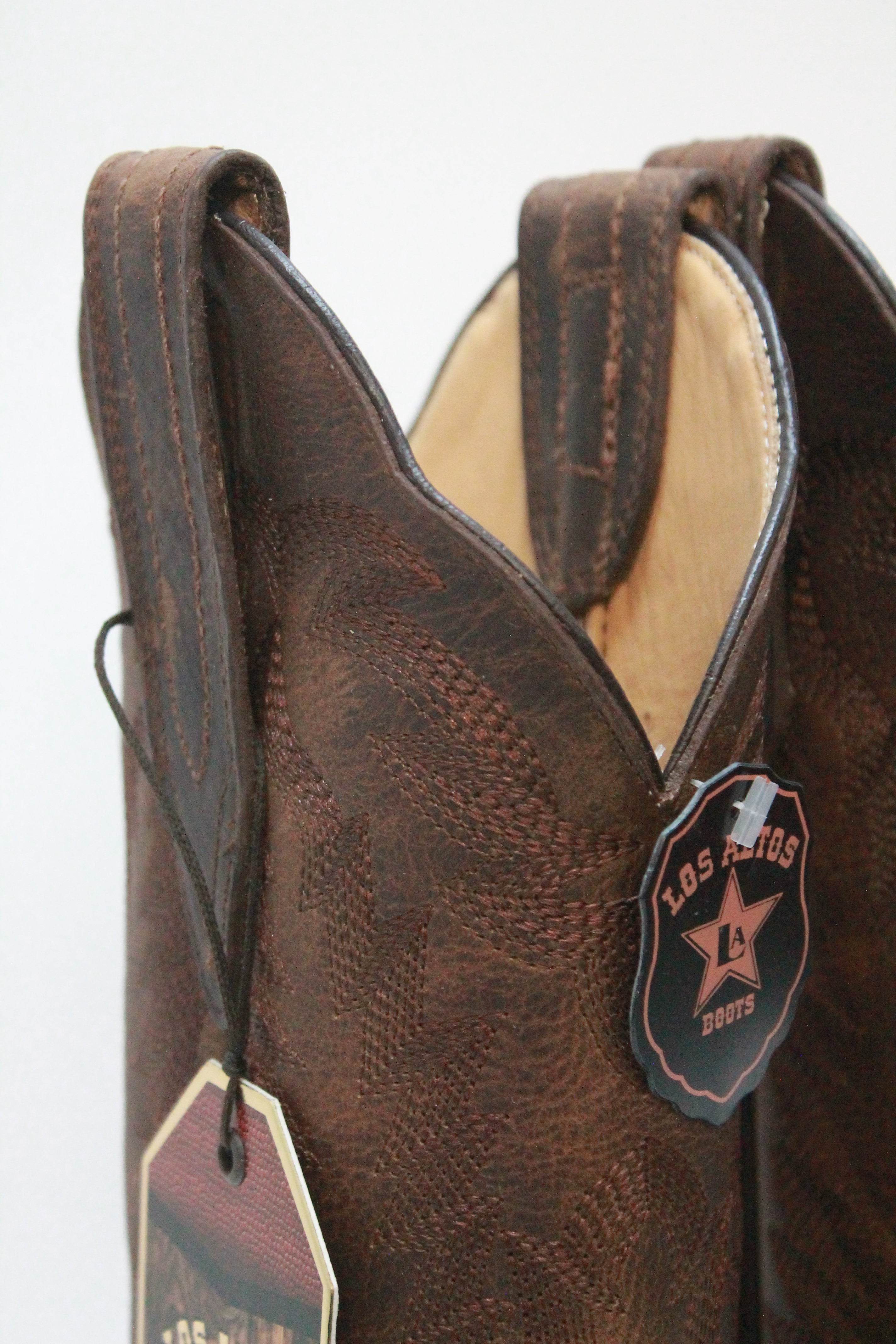 BROWN PLAIN LEATHER SNIP TOE