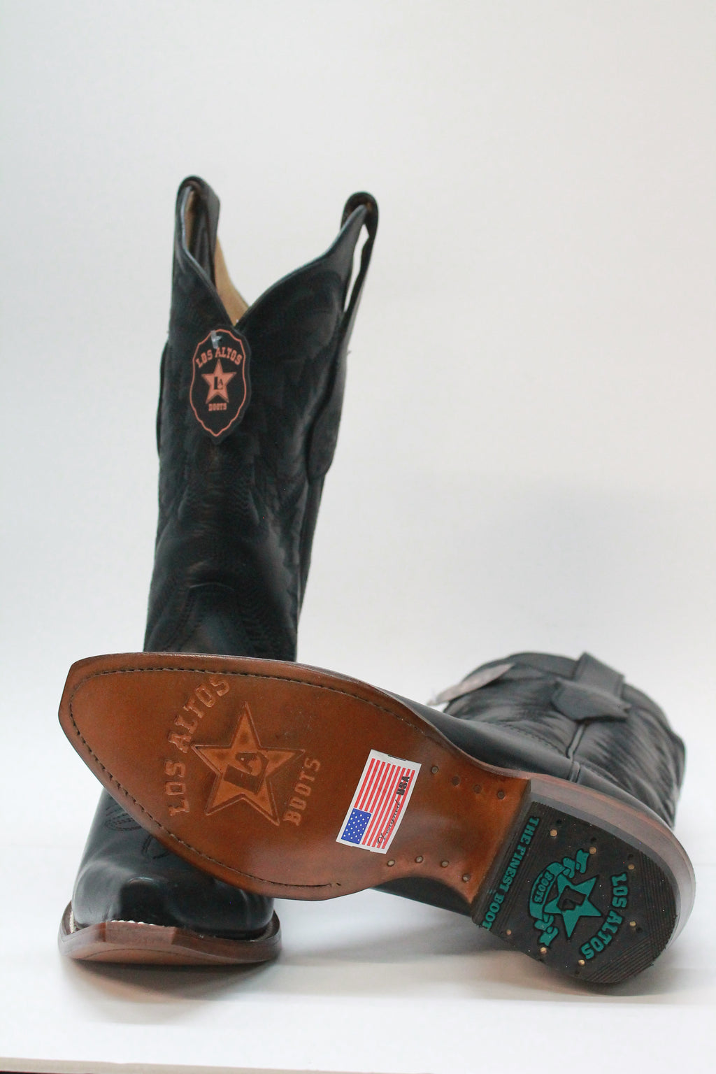 BLACK PLAIN LEATHER SNIP TOE