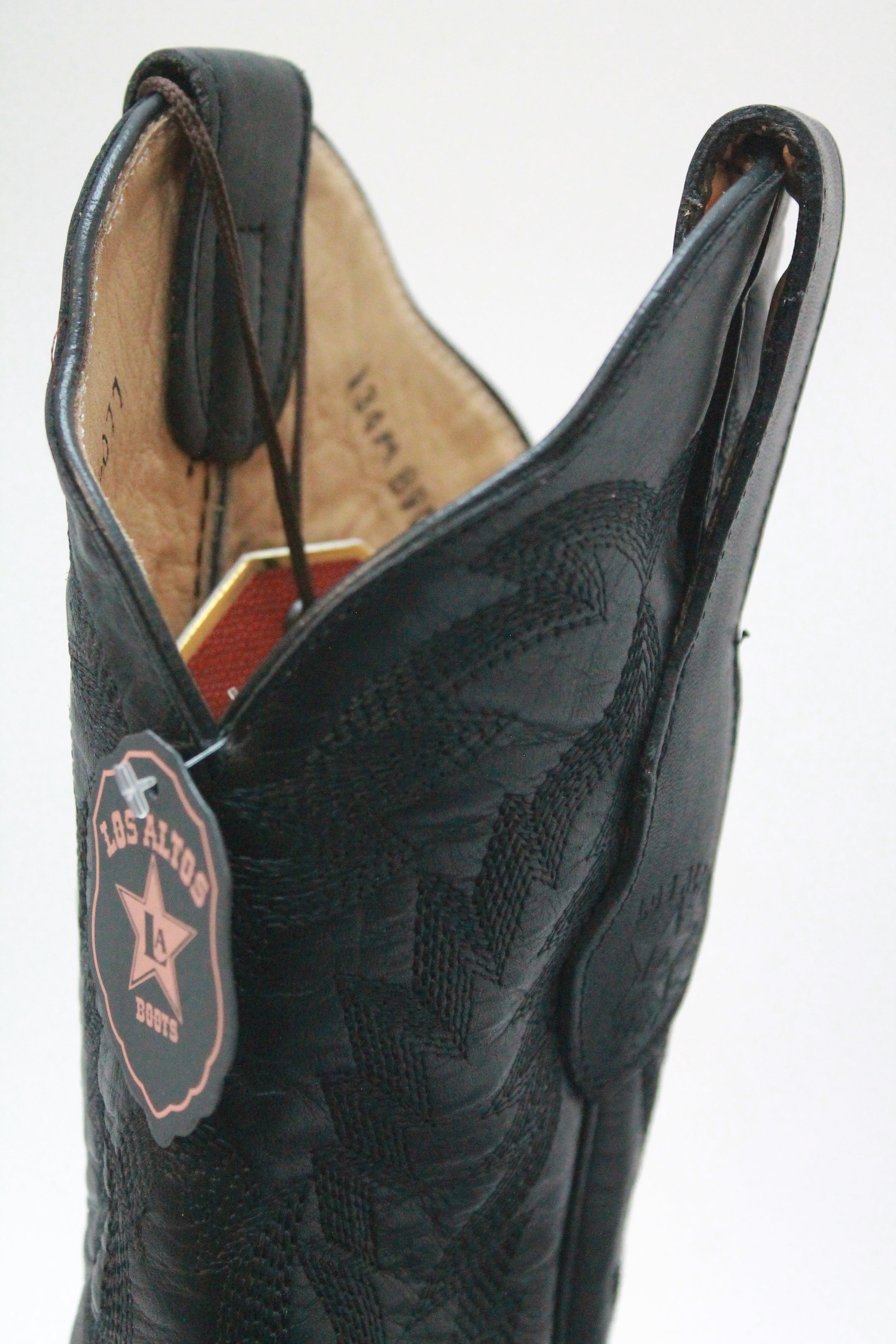 BLACK PLAIN LEATHER SNIP TOE