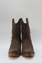 BROWN MEDIUM STUDDED BOOTS