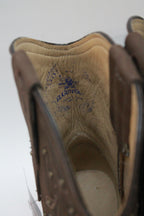 BROWN MEDIUM STUDDED BOOTS