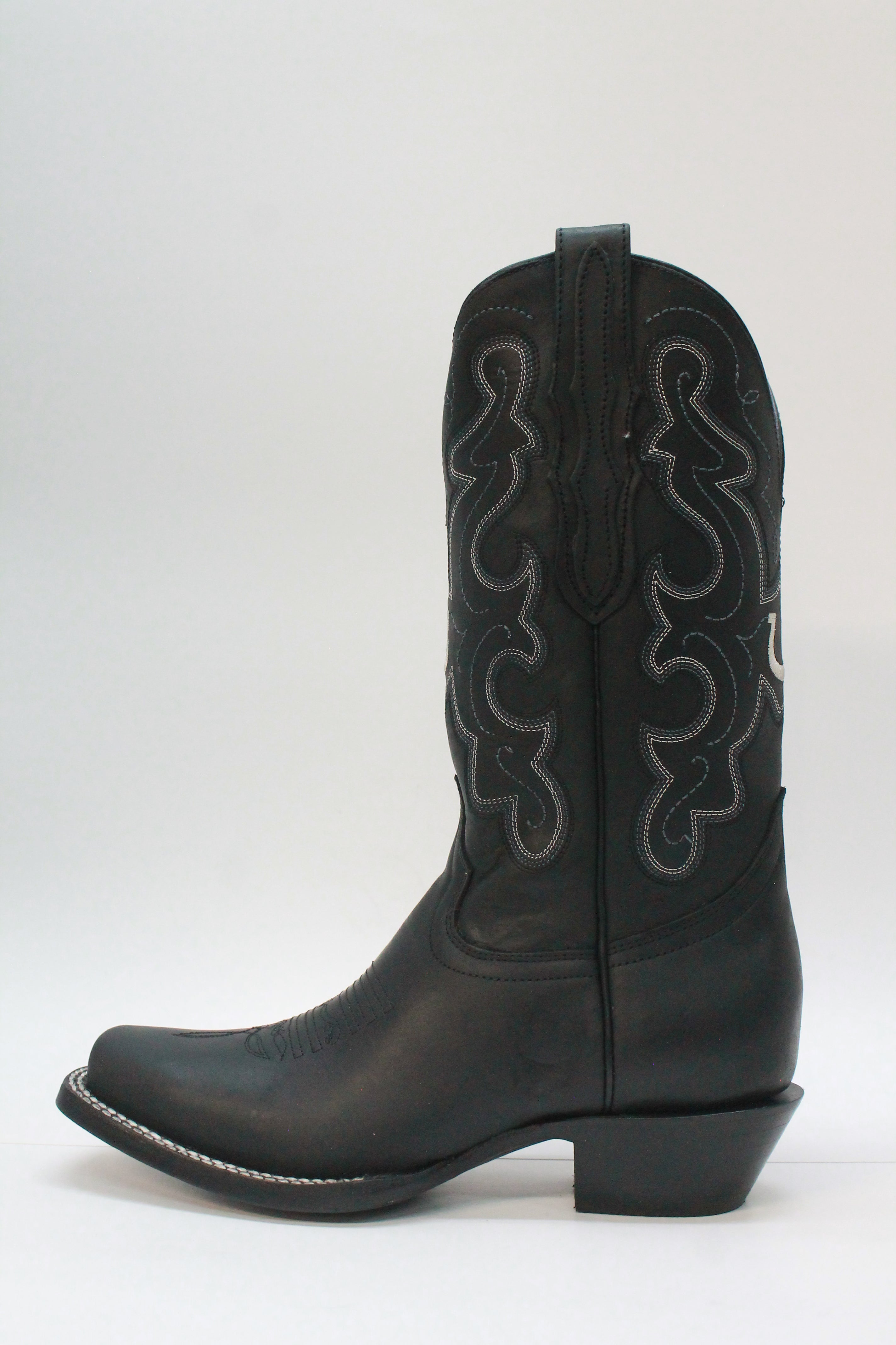 Black Biker Boots Pink Leather