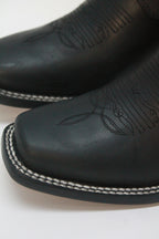 Black Biker Boots Pink Leather