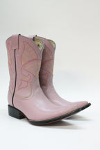 Girls Pointy Pink Boots