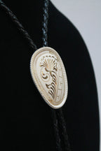 Two Tone Floral Bolo Tie