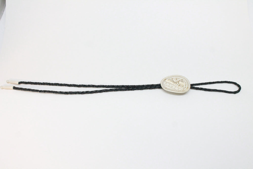 Two Tone Floral Bolo Tie