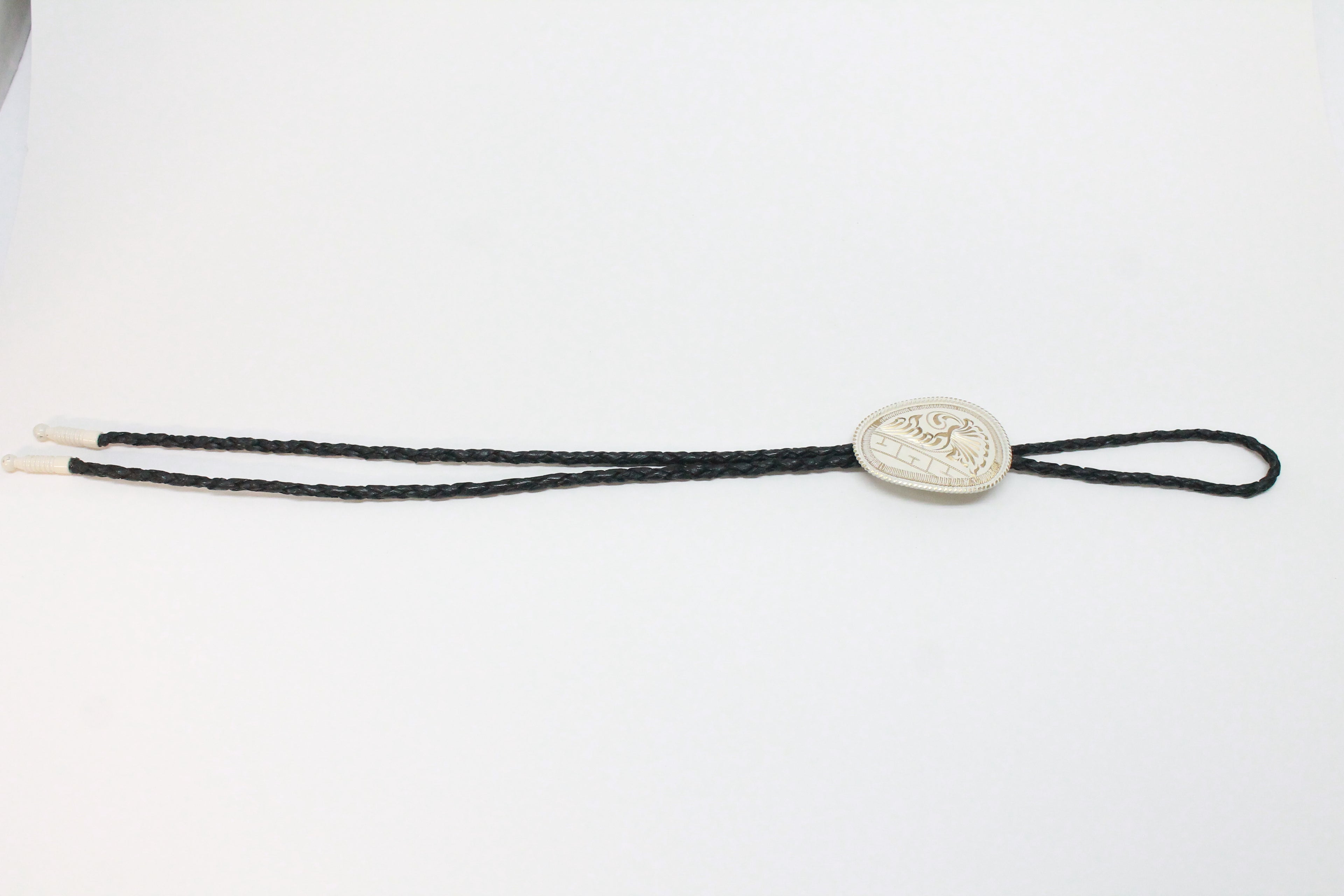 Two Tone Floral Bolo Tie