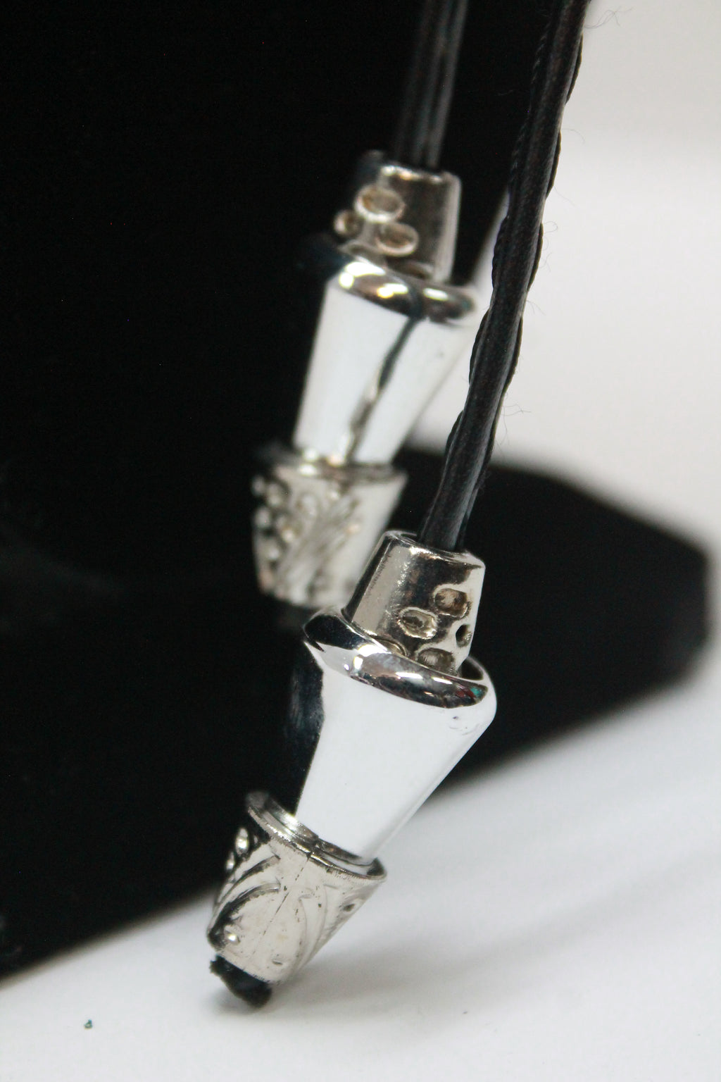 "E" Initial Bolo Tie - Gold and Silver Plated