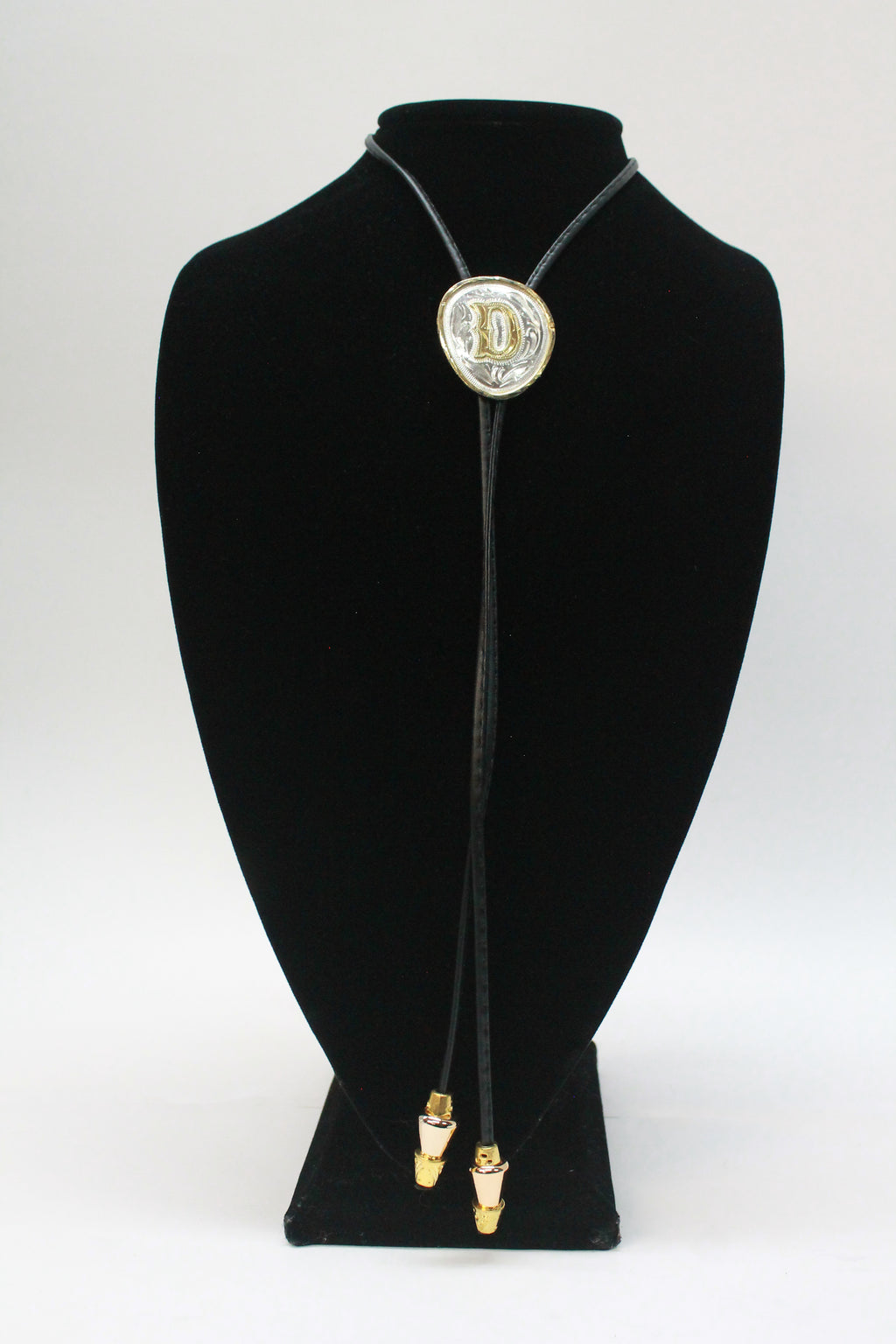 "D" Initial Bolo Tie