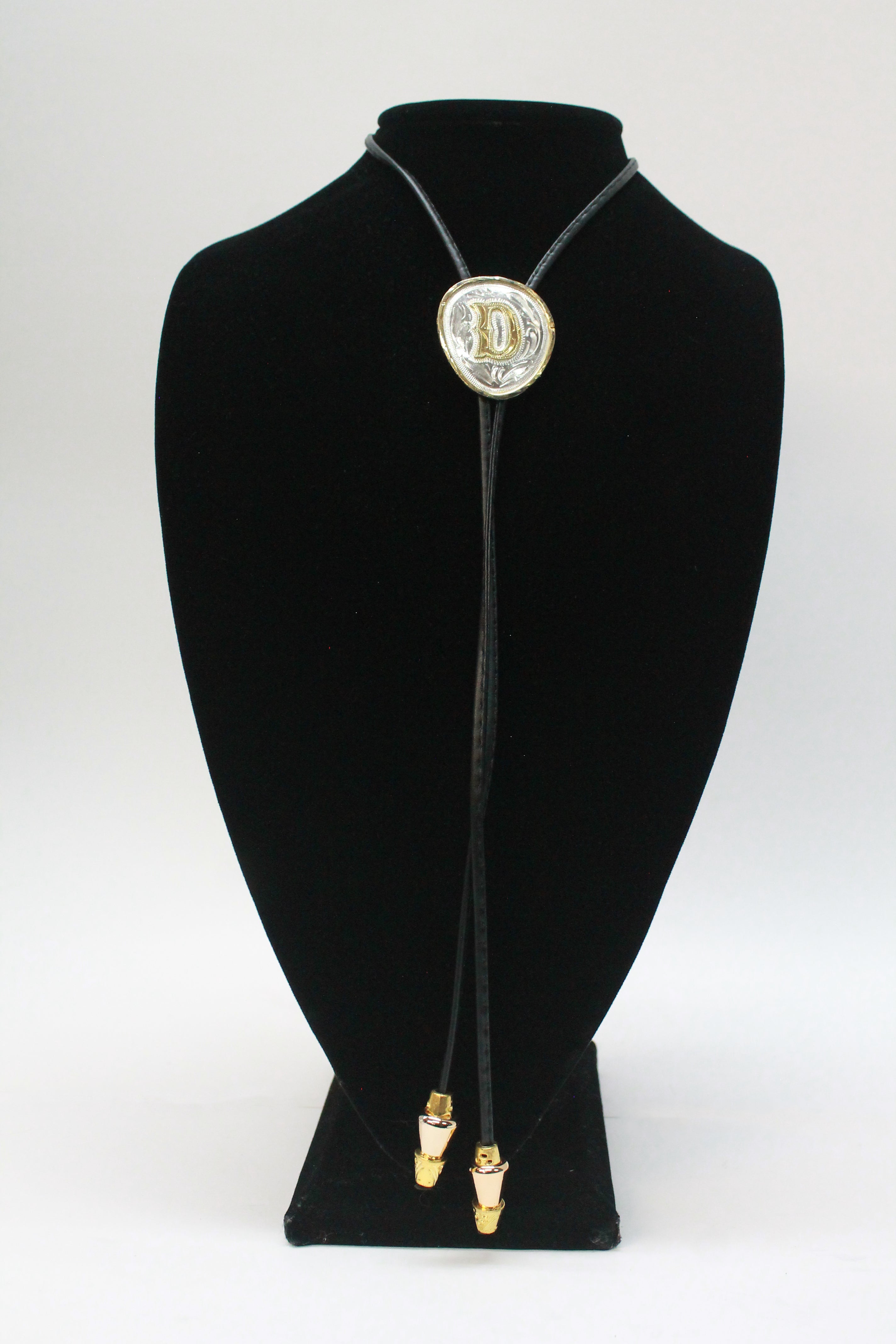 "D" Initial Bolo Tie