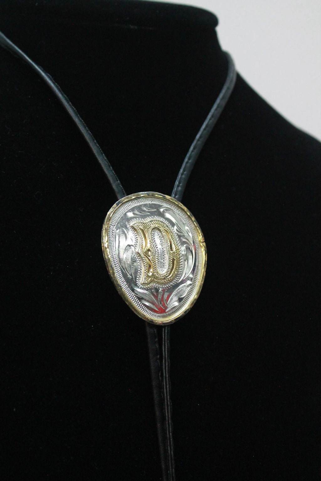 "D" Initial Bolo Tie