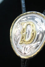 "D" Initial Bolo Tie