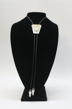 Two Tone Longhorn Bolo Tie