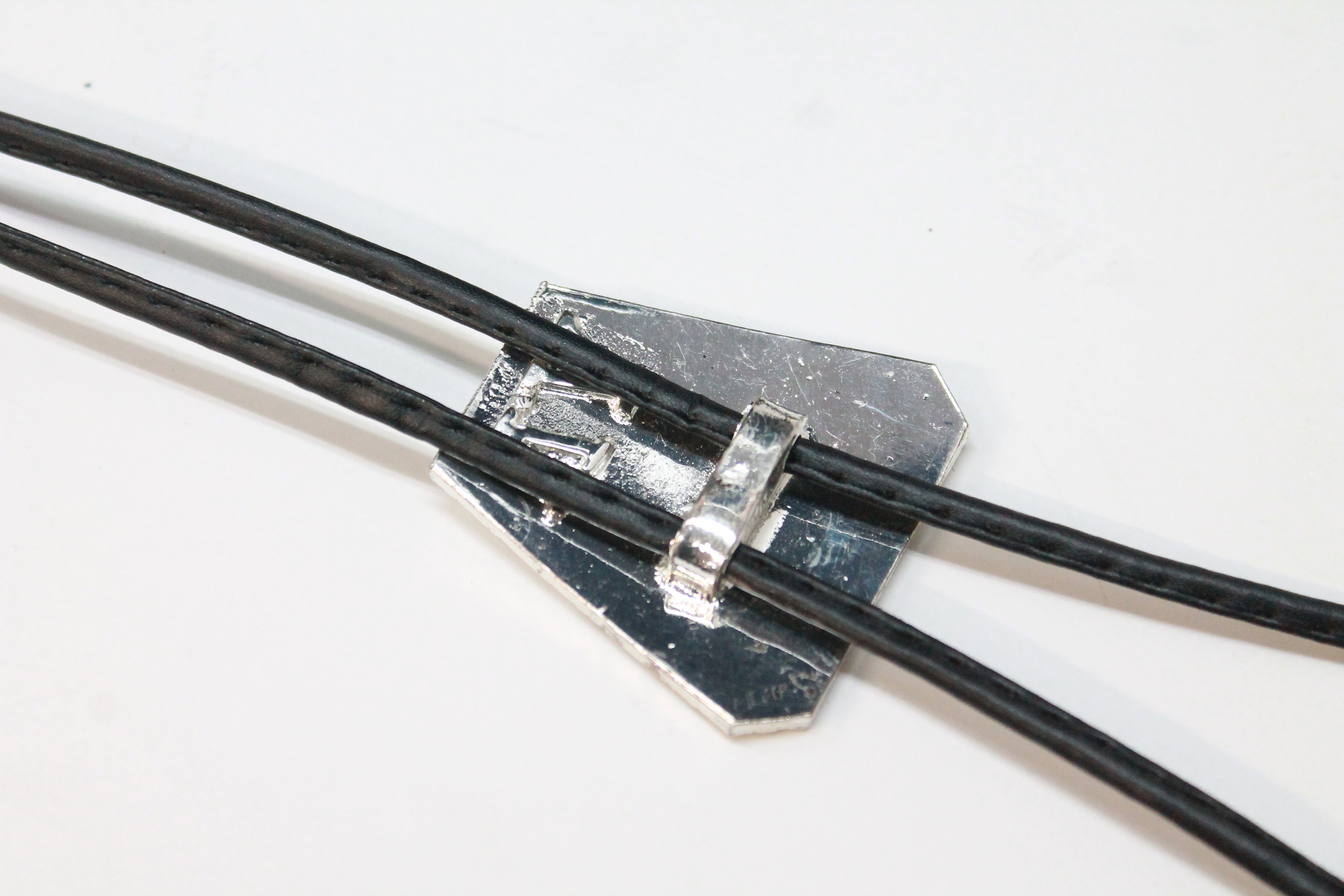 Two Tone Longhorn Bolo Tie