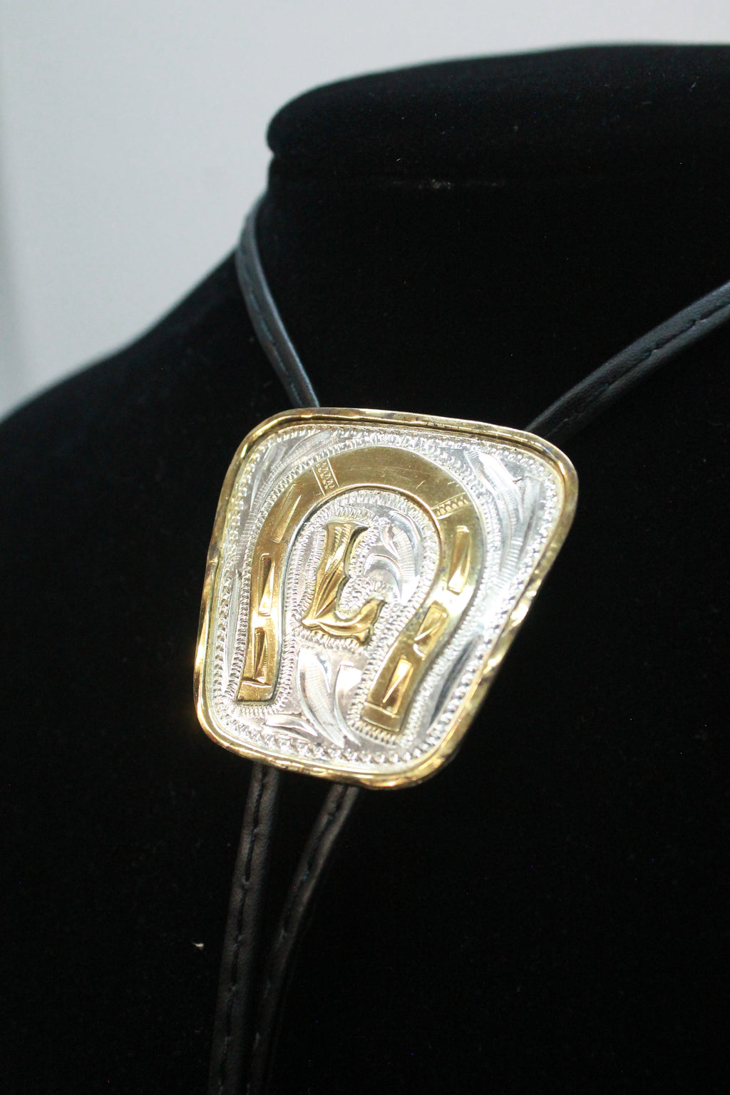"L" Initial Bolo Tie