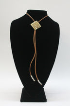 "Diamonds on Diamond" Bolo Tie