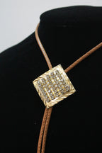"Diamonds on Diamond" Bolo Tie