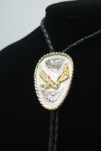Two Tone Eagle Bolo Tie