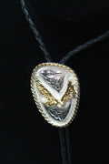 Two Tone Eagle Bolo Tie