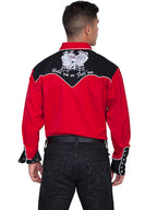 ace embroidered red shirt