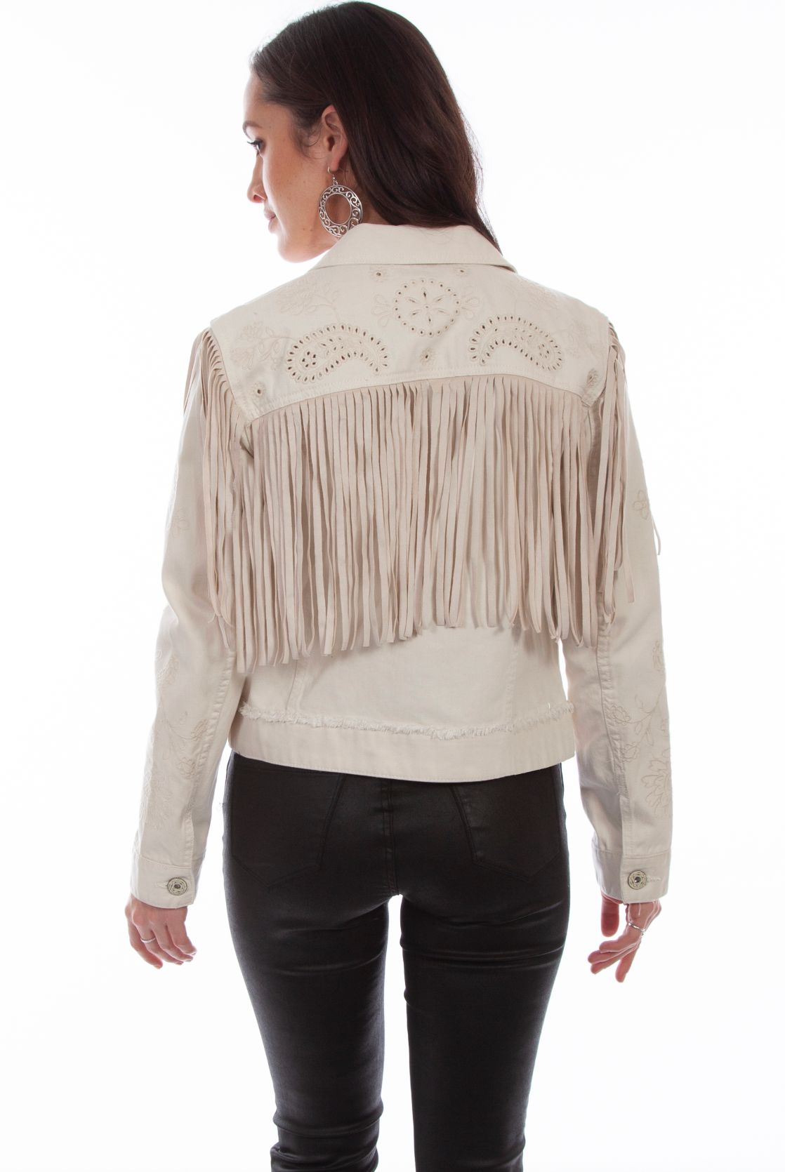 Jean Jacket With Fringe