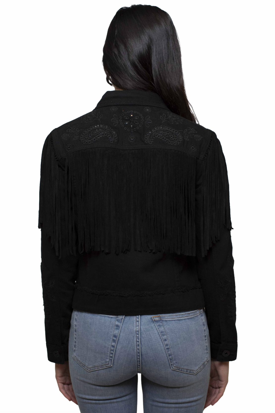 Jean Jacket With Fringe