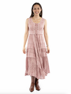 Lace-Up Sleeveless Dress