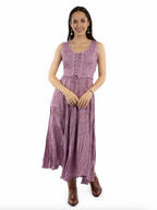 Lace-Up Sleeveless Dress