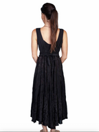 Lace-Up Sleeveless Dress