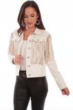 Jean Jacket With Fringe