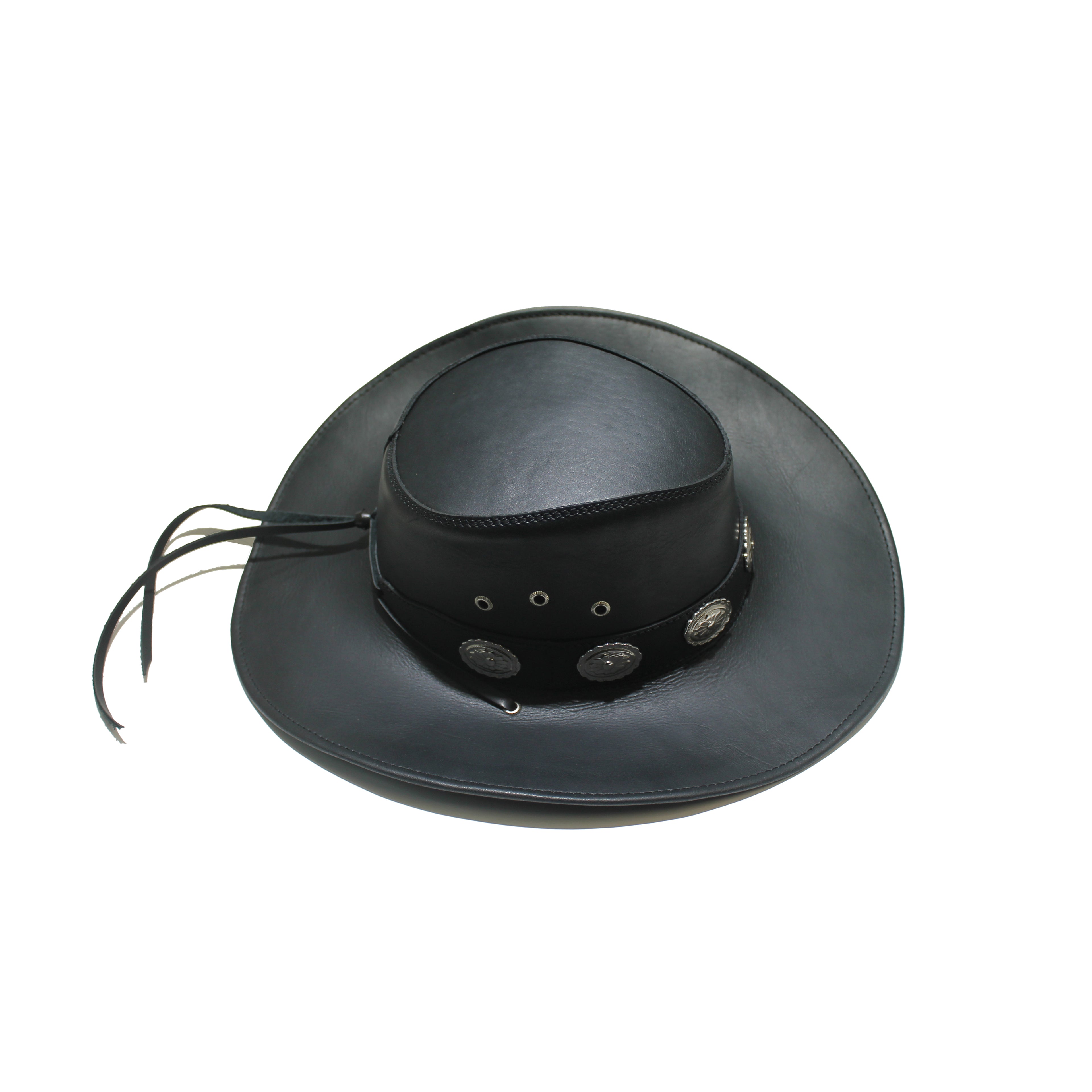 Black Leather Hat