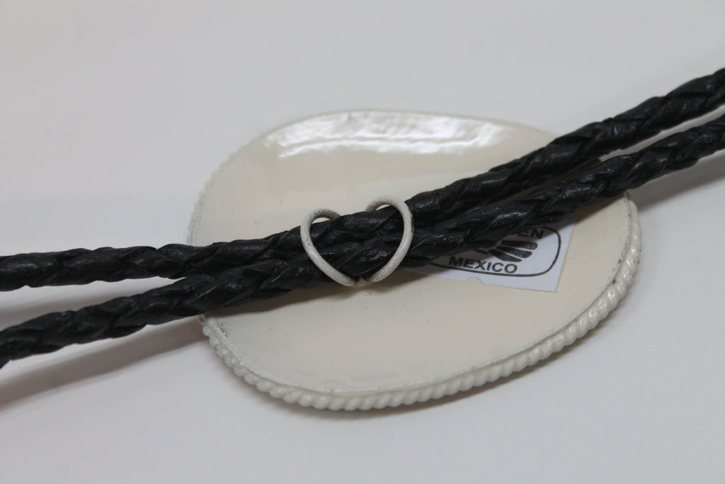 Two Tone Floral Bolo Tie