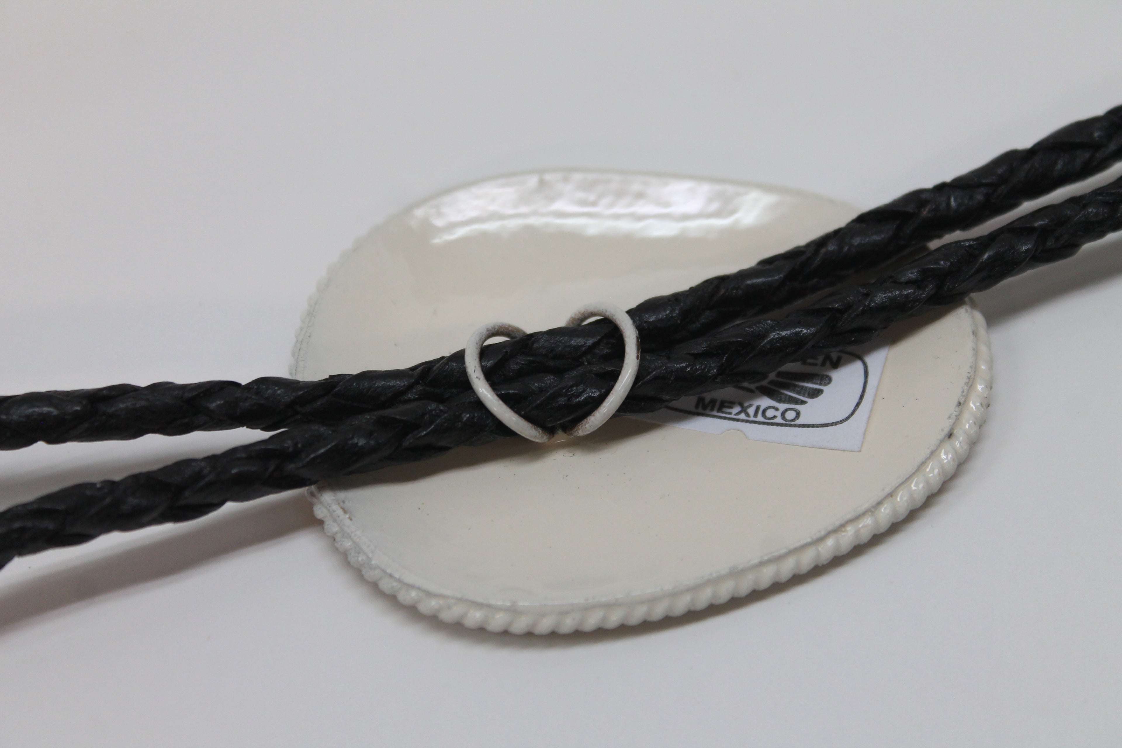 Two Tone Floral Bolo Tie